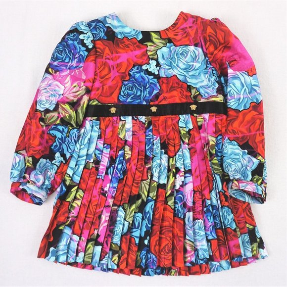 Versace Authentic Girl's Abito Russo Azzurro Dress - FCM103